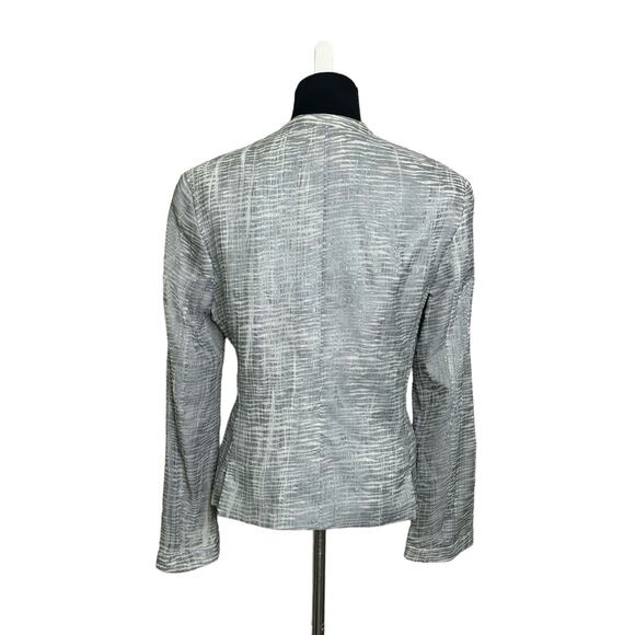 Giorgio Armani Silk Silver Long Sleeves Blazer Size 40 - US Small - Picture 8 of 11